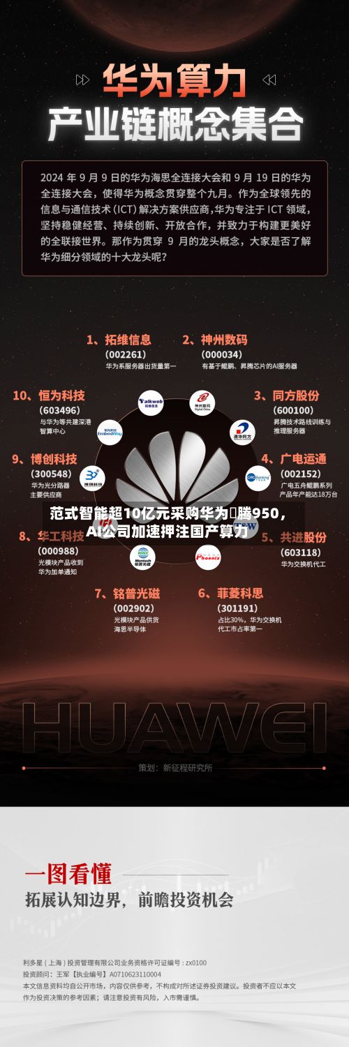 范式智能超10亿元采购华为昇腾950，AI公司加速押注国产算力-第2张图片