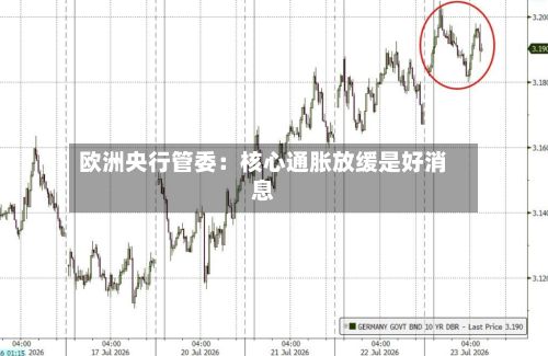欧洲央行管委：核心通胀放缓是好消息