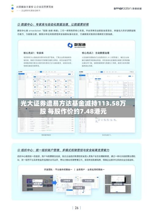 光大证券遭易方达基金减持113.58万股 每股作价约7.48港元-第1张图片