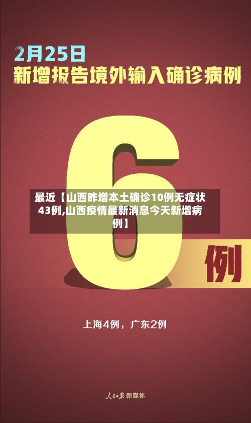最近【山西昨增本土确诊10例无症状43例,山西疫情最新消息今天新增病例】