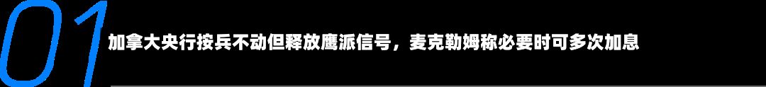 加拿大央行按兵不动但释放鹰派信号	，麦克勒姆称必要时可多次加息-第2张图片