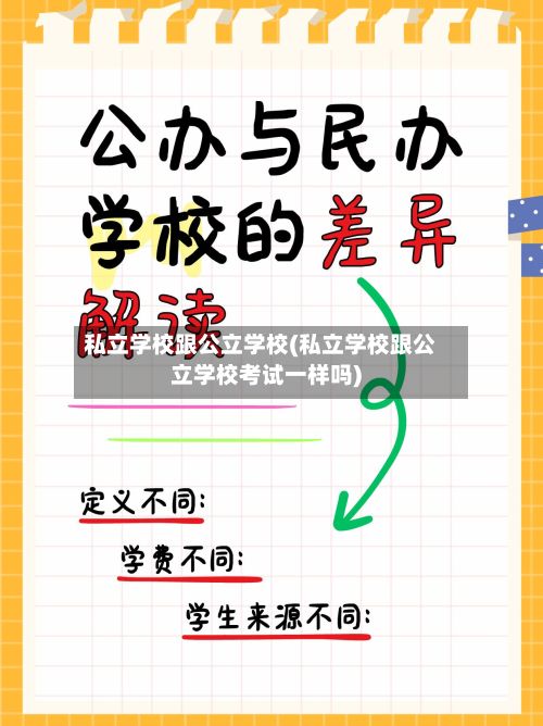 私立学校跟公立学校(私立学校跟公立学校考试一样吗)-第2张图片