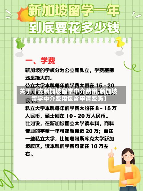 关于【去新加坡留学中介费用,新加坡留学中介费用包含申请费吗】-第2张图片