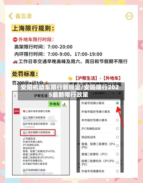 安阳机动车限行新规定/安阳限行2025最新限行政策-第2张图片