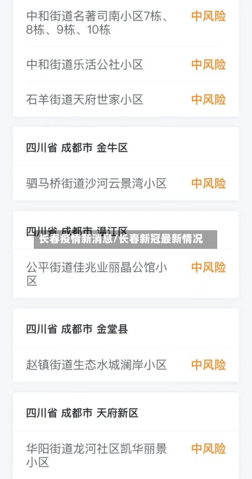 长春疫情新消息/长春新冠最新情况