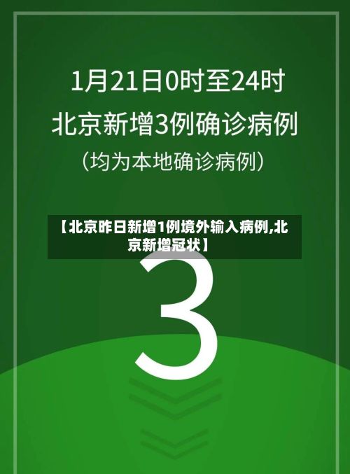 【北京昨日新增1例境外输入病例,北京新增冠状】-第3张图片