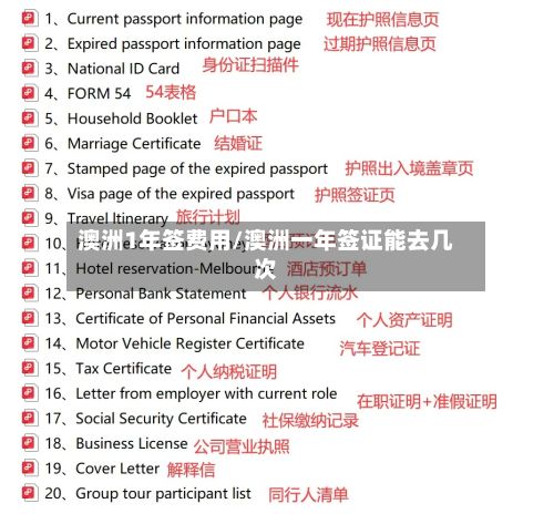澳洲1年签费用/澳洲一年签证能去几次-第2张图片