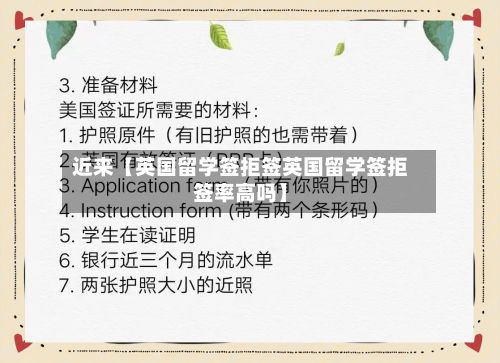 近来【英国留学签拒签英国留学签拒签率高吗】