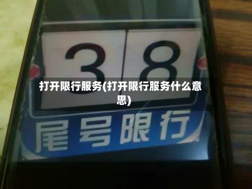 打开限行服务(打开限行服务什么意思)
