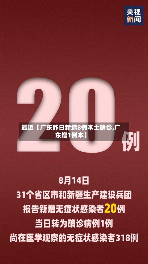 最近【广东昨日新增8例本土确诊,广东增1例本】