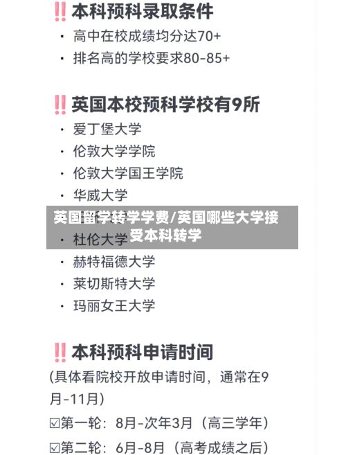 英国留学转学学费/英国哪些大学接受本科转学-第3张图片