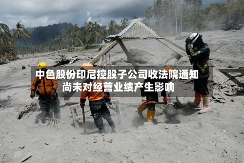 中色股份印尼控股子公司收法院通知 尚未对经营业绩产生影响-第3张图片