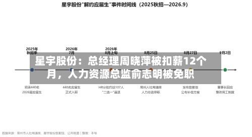 星宇股份：总经理周晓萍被扣薪12个月，人力资源总监俞志明被免职-第2张图片