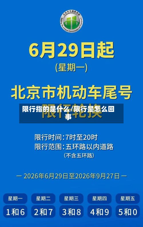 限行指的是什么/限行是怎么回事