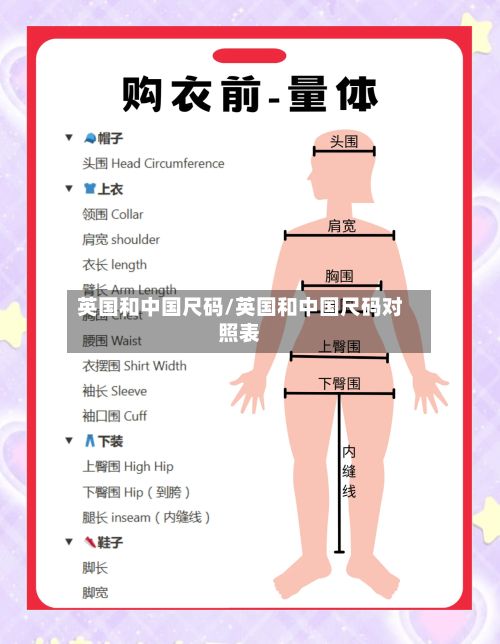 英国和中国尺码/英国和中国尺码对照表