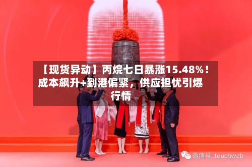 【现货异动】丙烷七日暴涨15.48%！成本飙升+到港偏紧	，供应担忧引爆行情-第3张图片