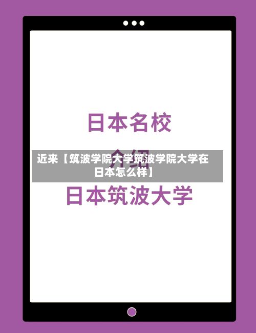 近来【筑波学院大学筑波学院大学在日本怎么样】-第2张图片