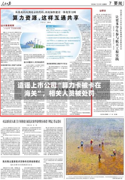 造谣上市公司“算力卡被卡在海关”	，相关人员被处罚-第2张图片