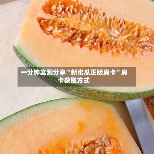 一分钟实测分享“新蜜瓜正版房卡”房卡获取方式-第2张图片