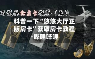 科普一下“悠悠大厅正版房卡”获取房卡教程-哔哩哔哩-第2张图片