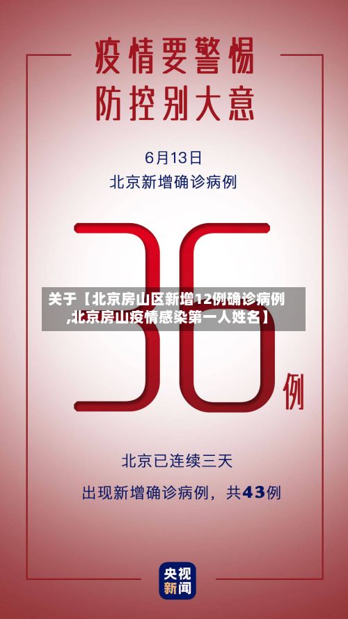 关于【北京房山区新增12例确诊病例,北京房山疫情感染第一人姓名】