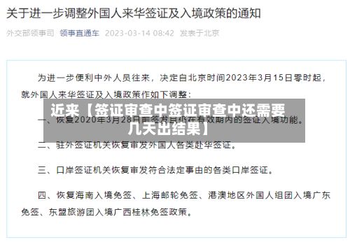 近来【签证审查中签证审查中还需要几天出结果】-第3张图片