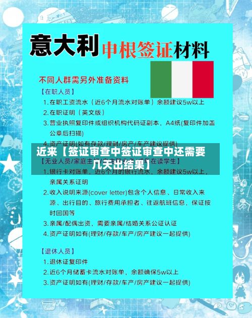 近来【签证审查中签证审查中还需要几天出结果】-第2张图片