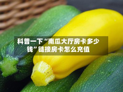 科普一下“南瓜大厅房卡多少钱”链接房卡怎么充值