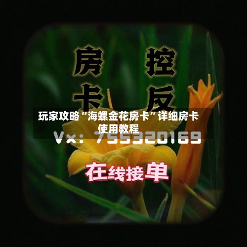 玩家攻略“海螺金花房卡”详细房卡使用教程