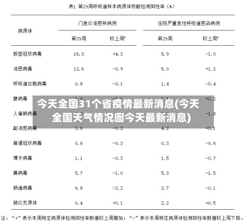 今天全国31个省疫情最新消息(今天全国天气情况图今天最新消息)-第2张图片