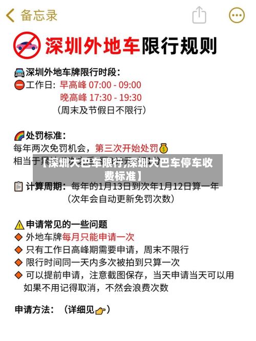 【深圳大巴车限行,深圳大巴车停车收费标准】