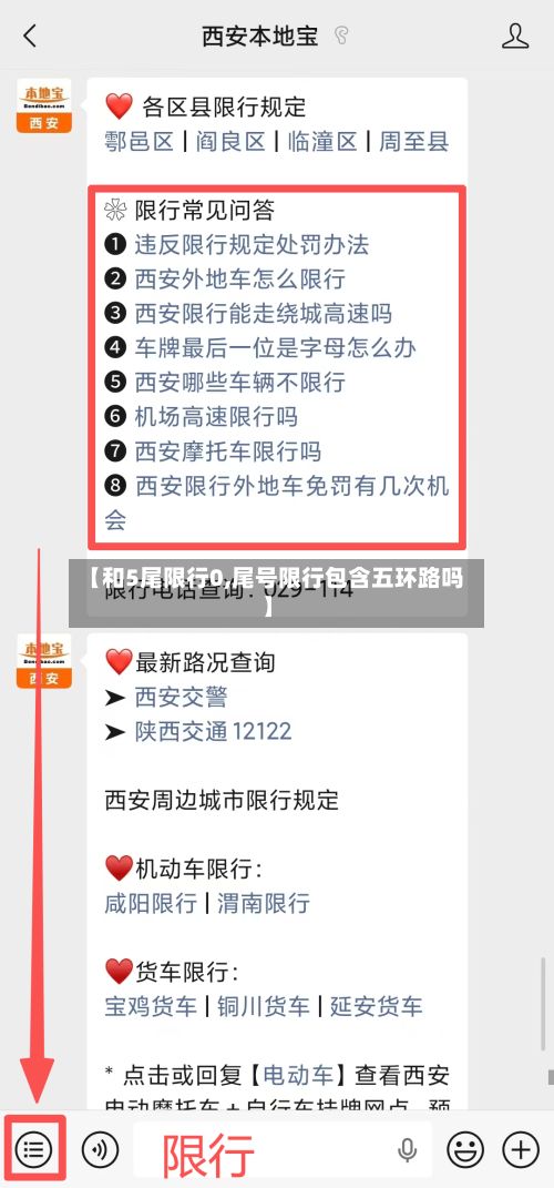 【和5尾限行0,尾号限行包含五环路吗】