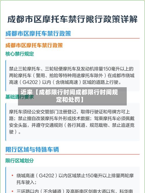 近来【成都限行时间成都限行时间规定和处罚】