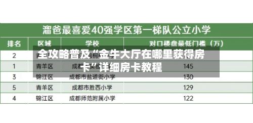 全攻略普及“金牛大厅在哪里获得房卡”详细房卡教程-第2张图片