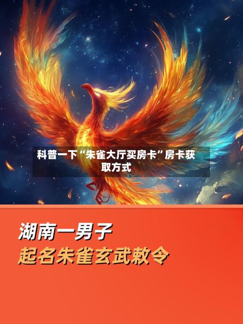 科普一下“朱雀大厅买房卡”房卡获取方式-第2张图片