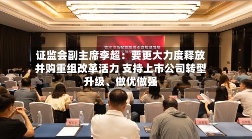 证监会副主席李超：要更大力度释放并购重组改革活力 支持上市公司转型升级、做优做强-第2张图片