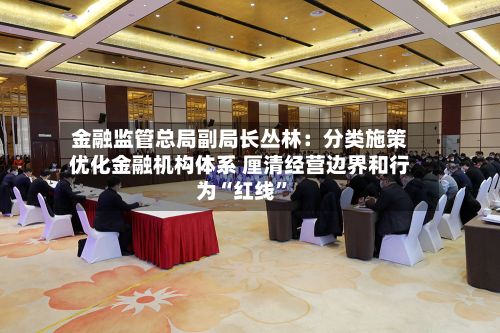 金融监管总局副局长丛林：分类施策优化金融机构体系 厘清经营边界和行为“红线”-第2张图片