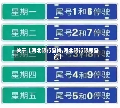 关于【河北限行查询,河北限行限号查询】-第3张图片