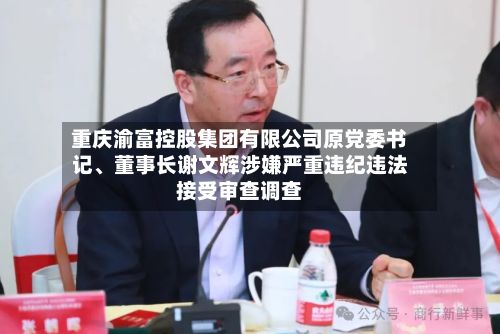 重庆渝富控股集团有限公司原党委书记、董事长谢文辉涉嫌严重违纪违法接受审查调查