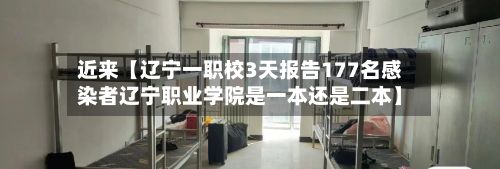 近来【辽宁一职校3天报告177名感染者辽宁职业学院是一本还是二本】