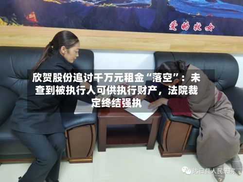 欣贺股份追讨千万元租金“落空”：未查到被执行人可供执行财产	，法院裁定终结强执-第3张图片