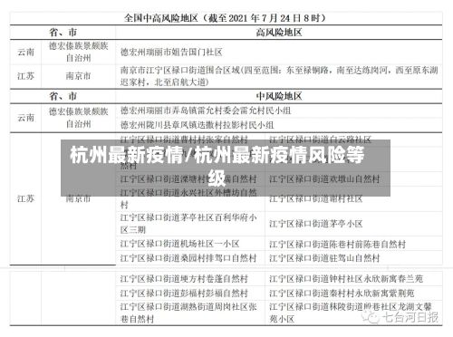 杭州最新疫情/杭州最新疫情风险等级-第3张图片