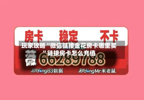 玩家攻略“微信链接金花房卡哪里买”链接房卡怎么充值-第2张图片