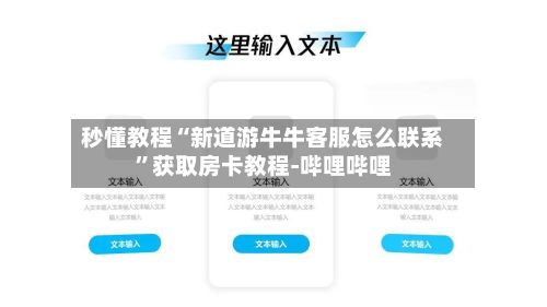 秒懂教程“新道游牛牛客服怎么联系	”获取房卡教程-哔哩哔哩-第3张图片