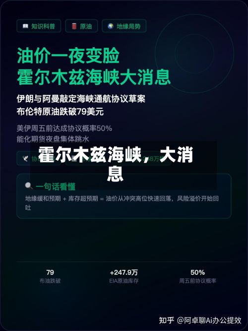霍尔木兹海峡，大消息-第2张图片