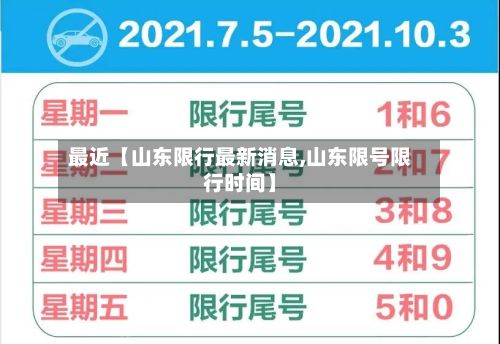 最近【山东限行最新消息,山东限号限行时间】-第2张图片