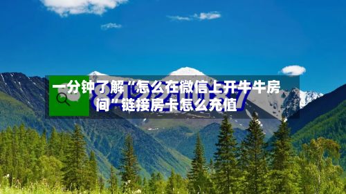 一分钟了解“怎么在微信上开牛牛房间”链接房卡怎么充值-第2张图片