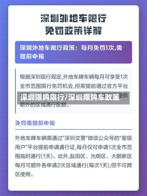 深圳限购限行/深圳限购车政策-第3张图片