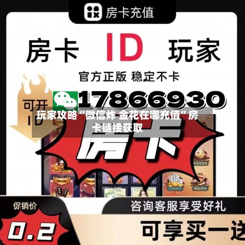 玩家攻略“微信炸 金花在哪充值	”房卡链接获取-第2张图片