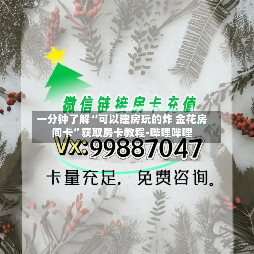 一分钟了解“可以建房玩的炸 金花房间卡”获取房卡教程-哔哩哔哩-第2张图片